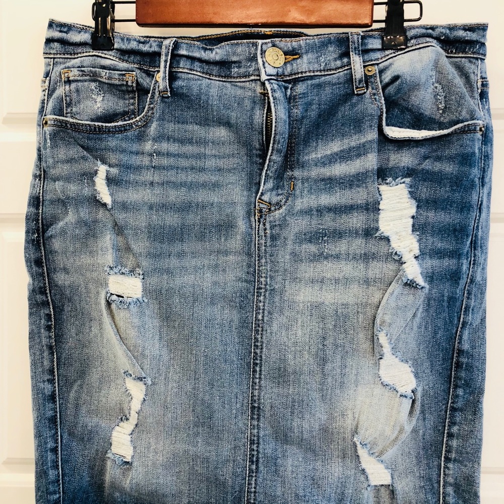 Jean skirt express clothing